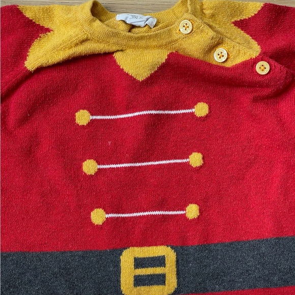 Angel Dear Christmas Elf Sweater Romper 6-12 mos - Picture 5 of 6